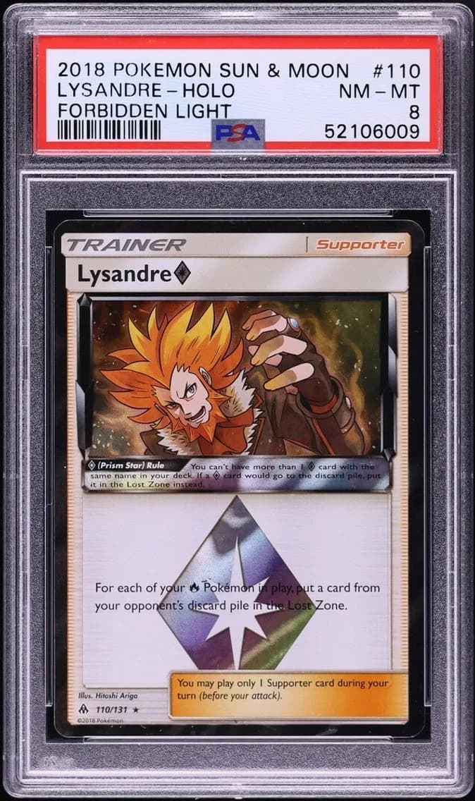 Lysandre, Sun & Moon Forbidden Light, PSA 8
