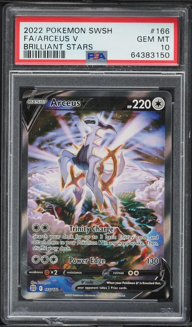 Arceus V, Sword & Shield Brilliant Stars, PSA 10