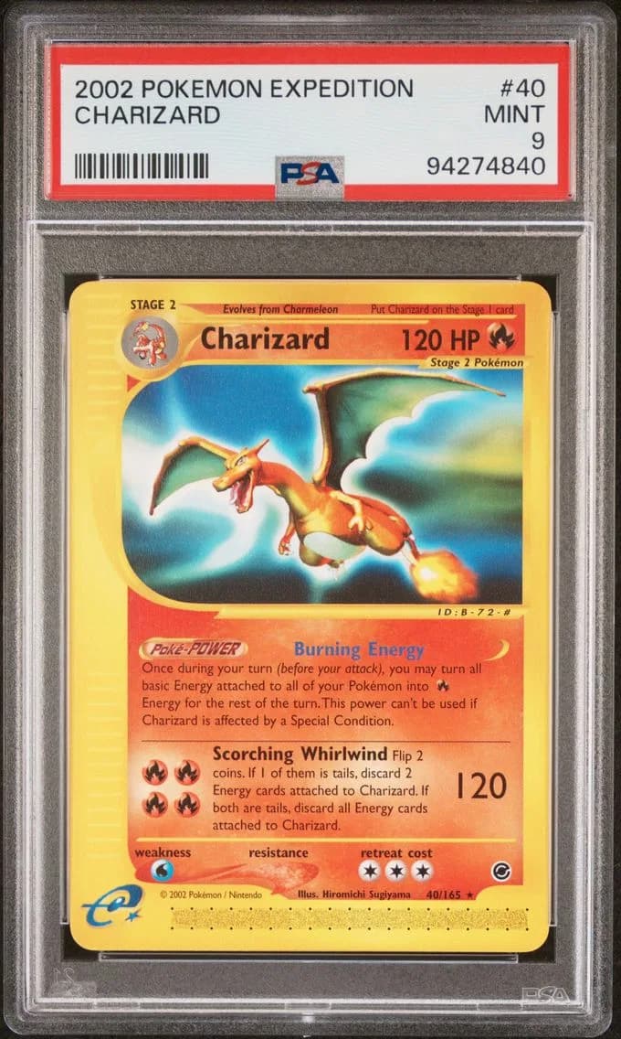 Charizard, Expedition, PSA 9