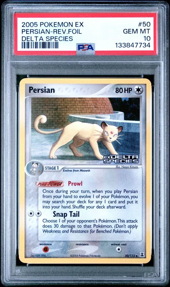 Persian-Reverse Foil, EX Delta Species, PSA 10