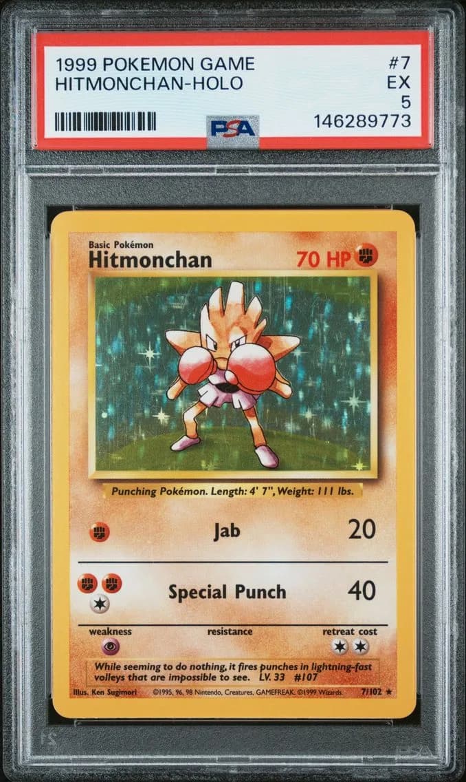 Hitmonchan-Holo, Game, PSA 5