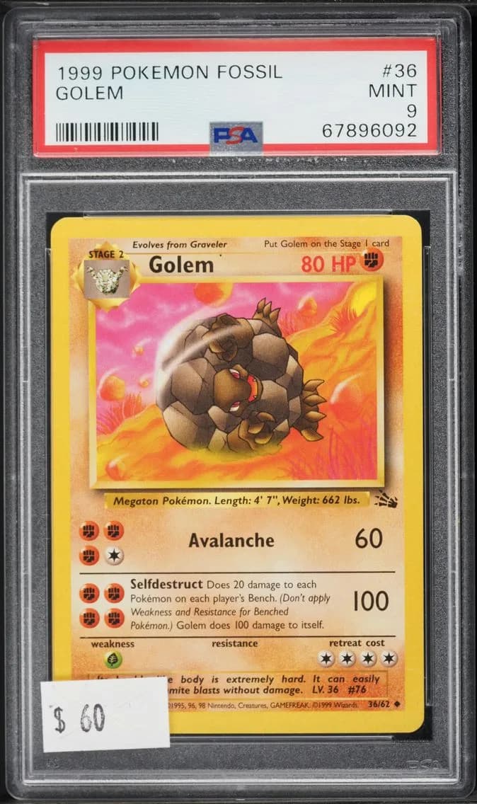 Golem, Fossil, PSA 9