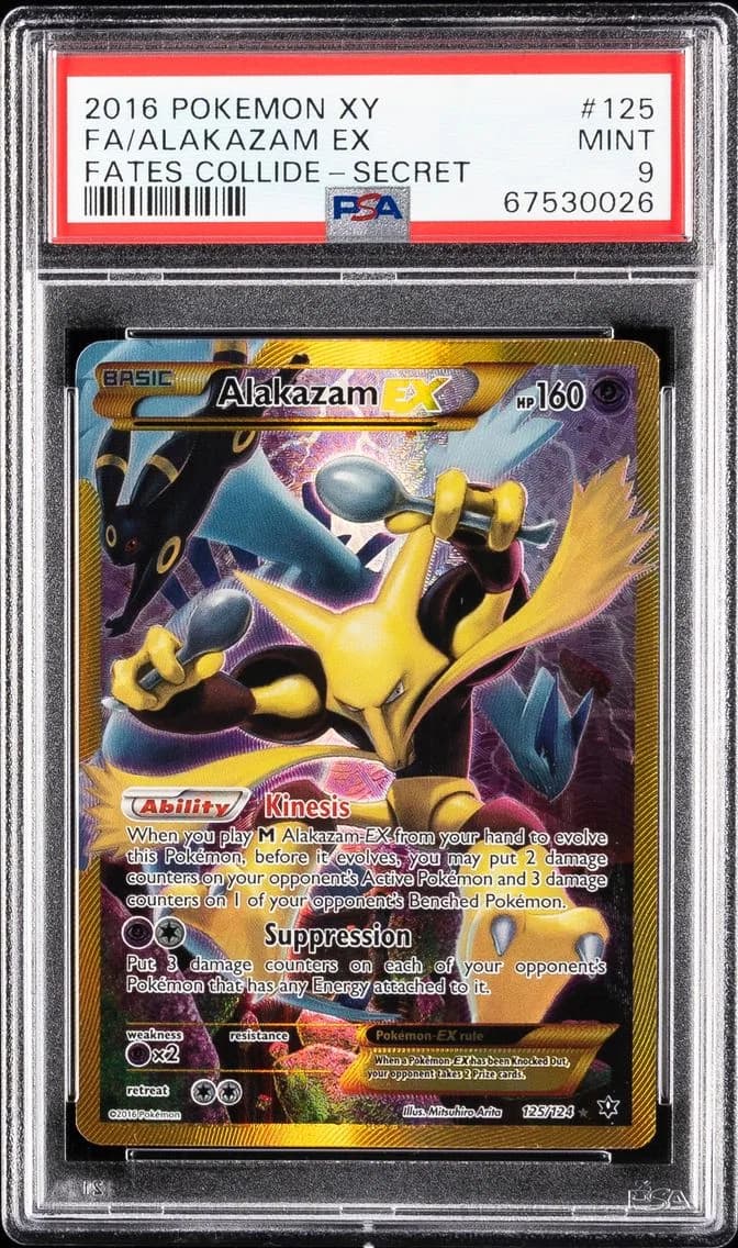 Alakazam EX, XY Fates Collide, PSA 9
