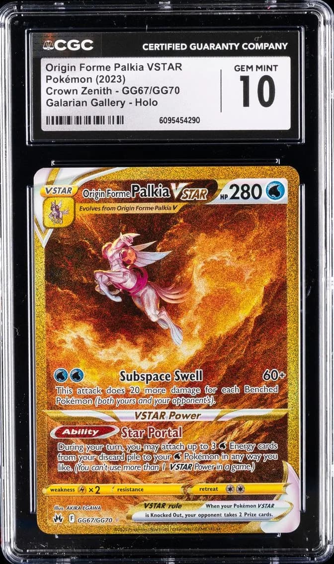 Origin Forme Palkia VSTAR, Crown Zenith, CGC 10
