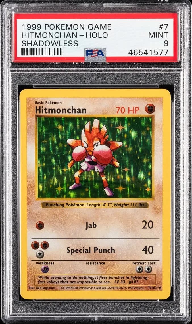 Hitmonchan-Holo, Game, PSA 9