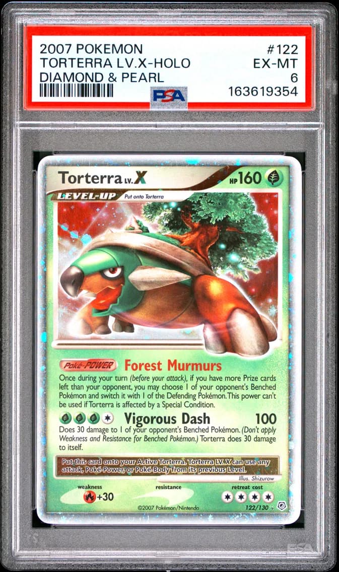 Torterra LV.X-Holo, Diamond & Pearl, PSA 6