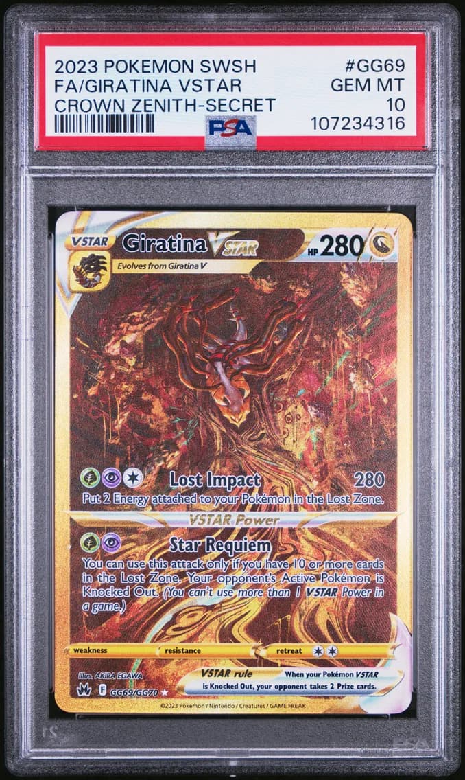 Giratina VSTAR, Sword and Shield Crown Zenith, PSA 10