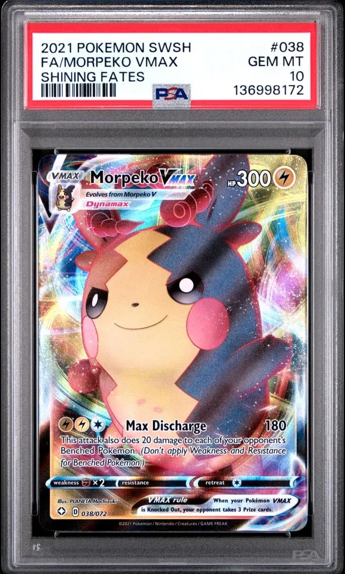 Morpeko VMAX, Sword & Shield Shining Fates, PSA 10