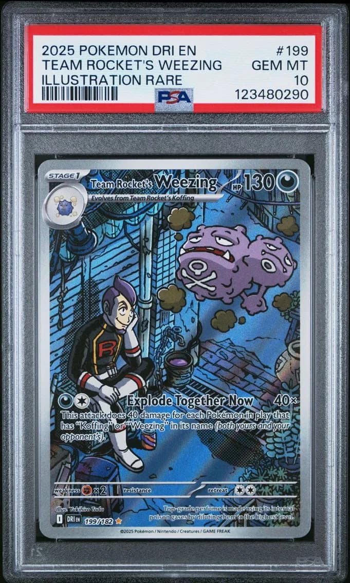 Team Rocket's Weezing, Destined Rivals, PSA 10