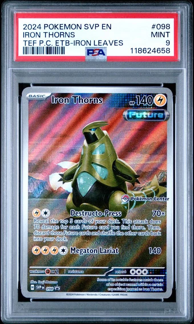 Iron Thorns, SV Black Star Promo, PSA 9