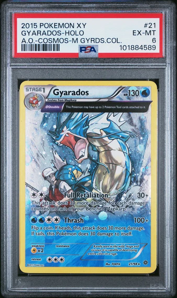Gyarados-Holo, XY Ancient Origins, PSA 6