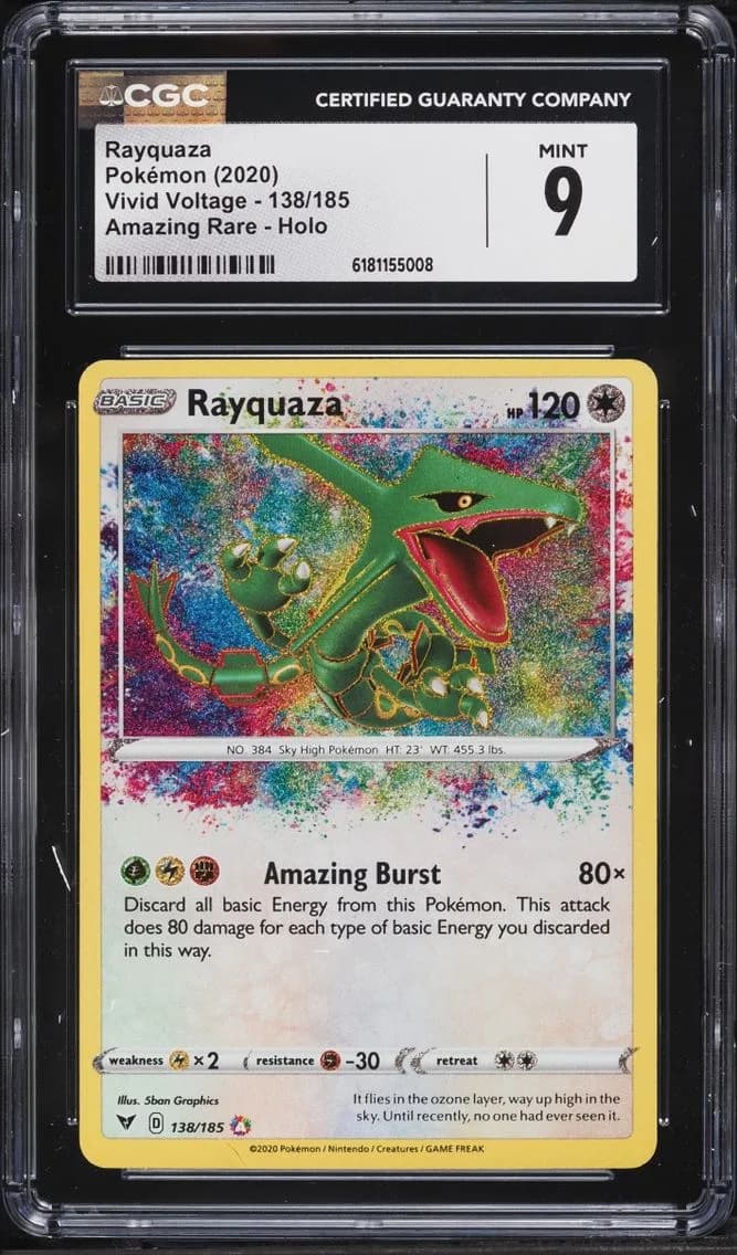 Rayquaza, Vivid Voltage, CGC 9