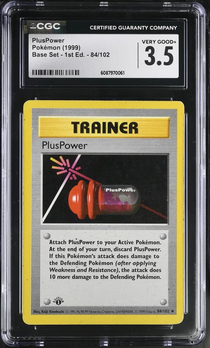 PlusPower, Base Set - 1st Edition, CGC 3.5
