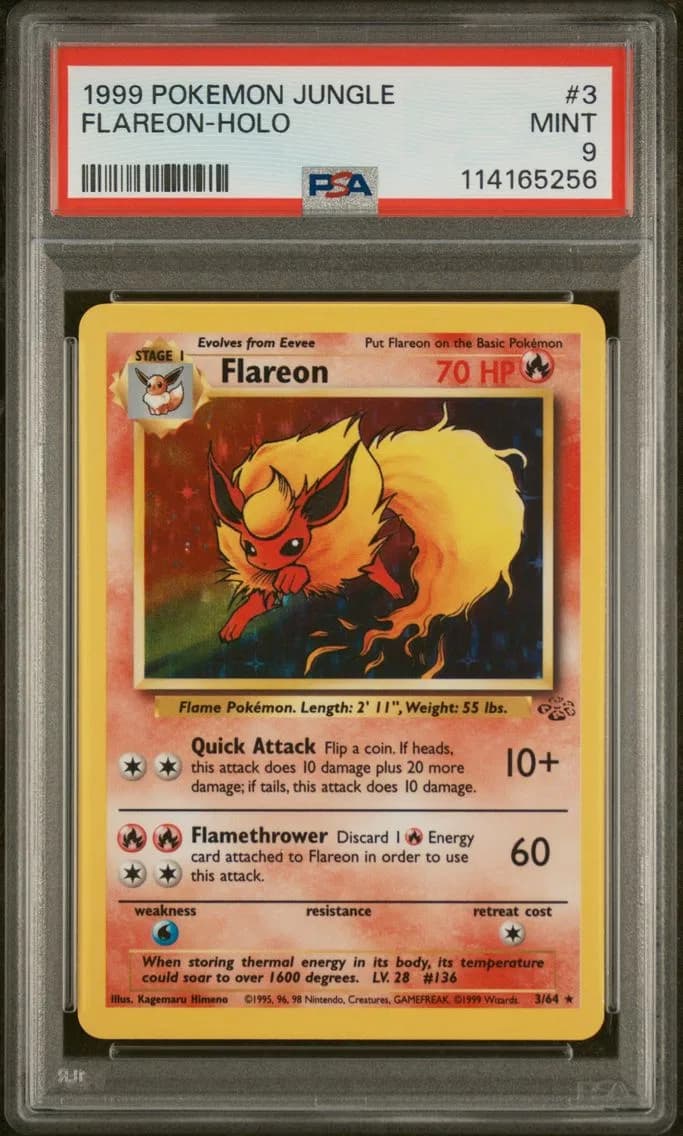 Flareon-Holo, Jungle, PSA 9