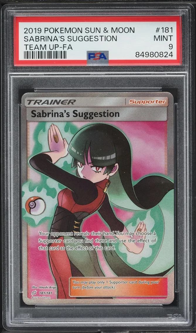 Sabrina's Suggestion, Sun & Moon Team Up, PSA 9