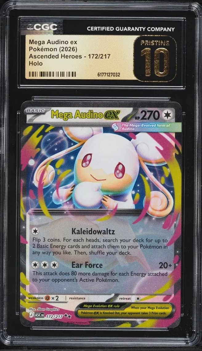 Mega Audino Ex, Ascended Heroes, CGC 10
