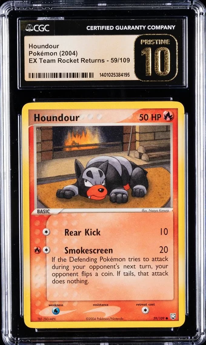 Houndour, EX Team Rocket Returns, CGC 10
