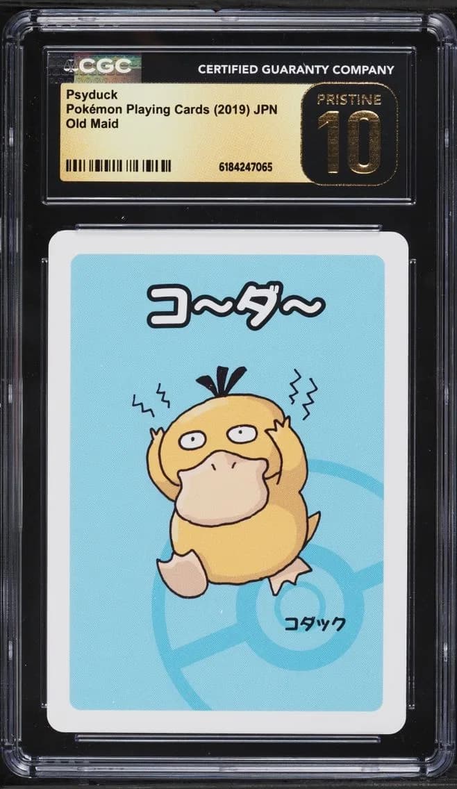 Psyduck, Old Maid (Red Back) - Japanese, CGC 10
