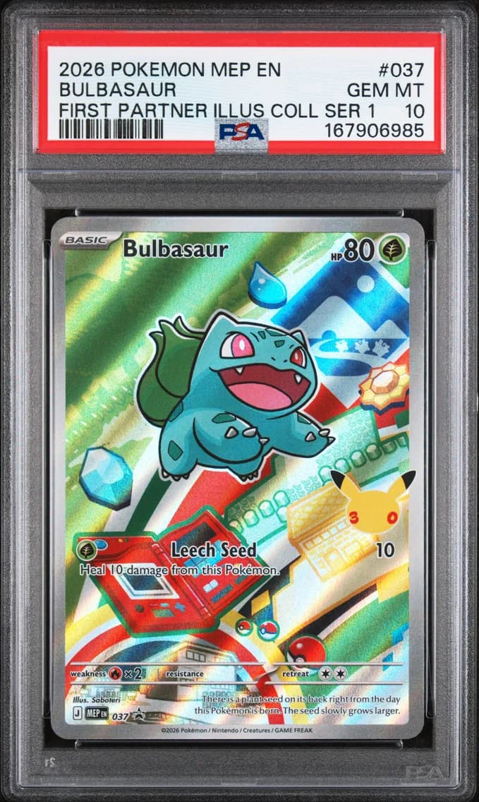 Bulbasaur, Me Black Star Promo, PSA 10