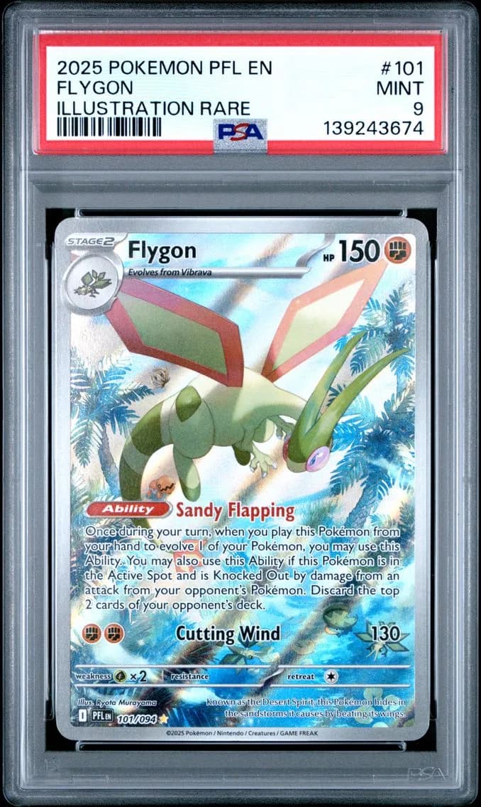 Flygon, Phantasmal Flames, PSA 9