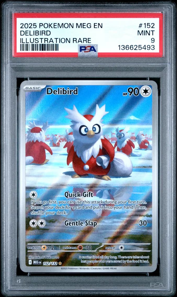 Delibird, Mega Evolution, PSA 9