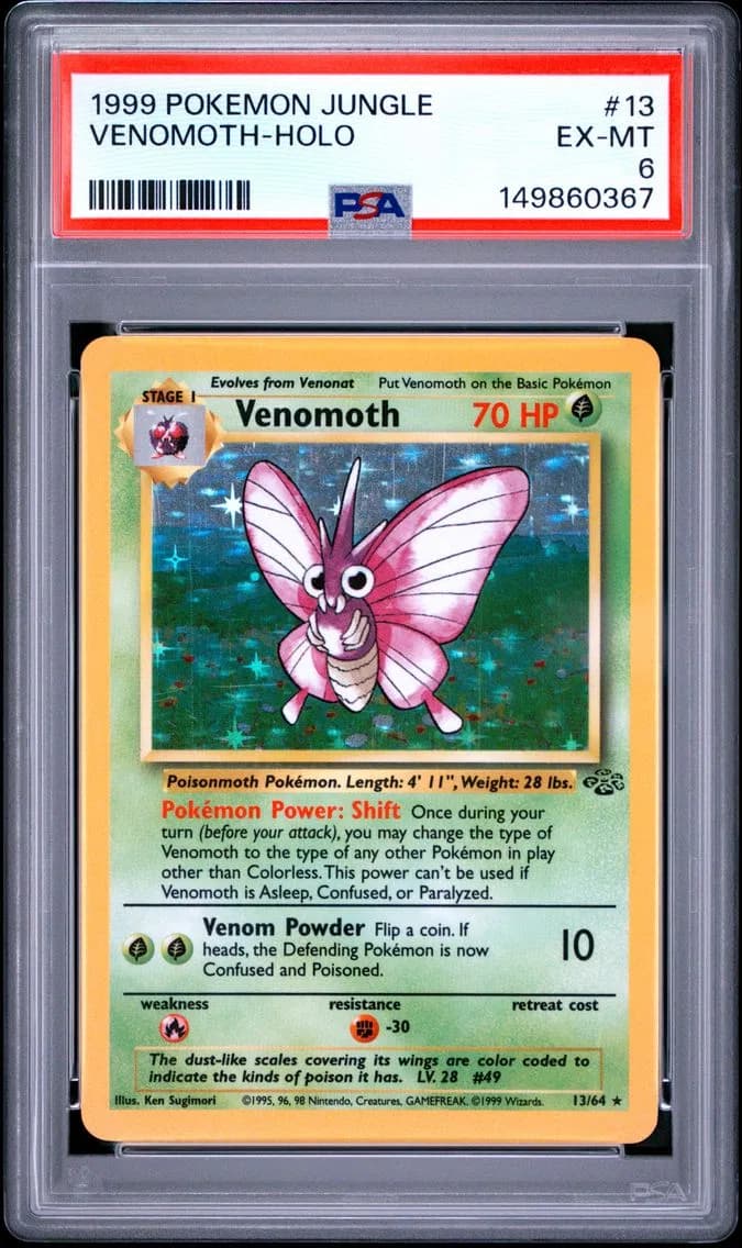 Venomoth-Holo, Jungle, PSA 6