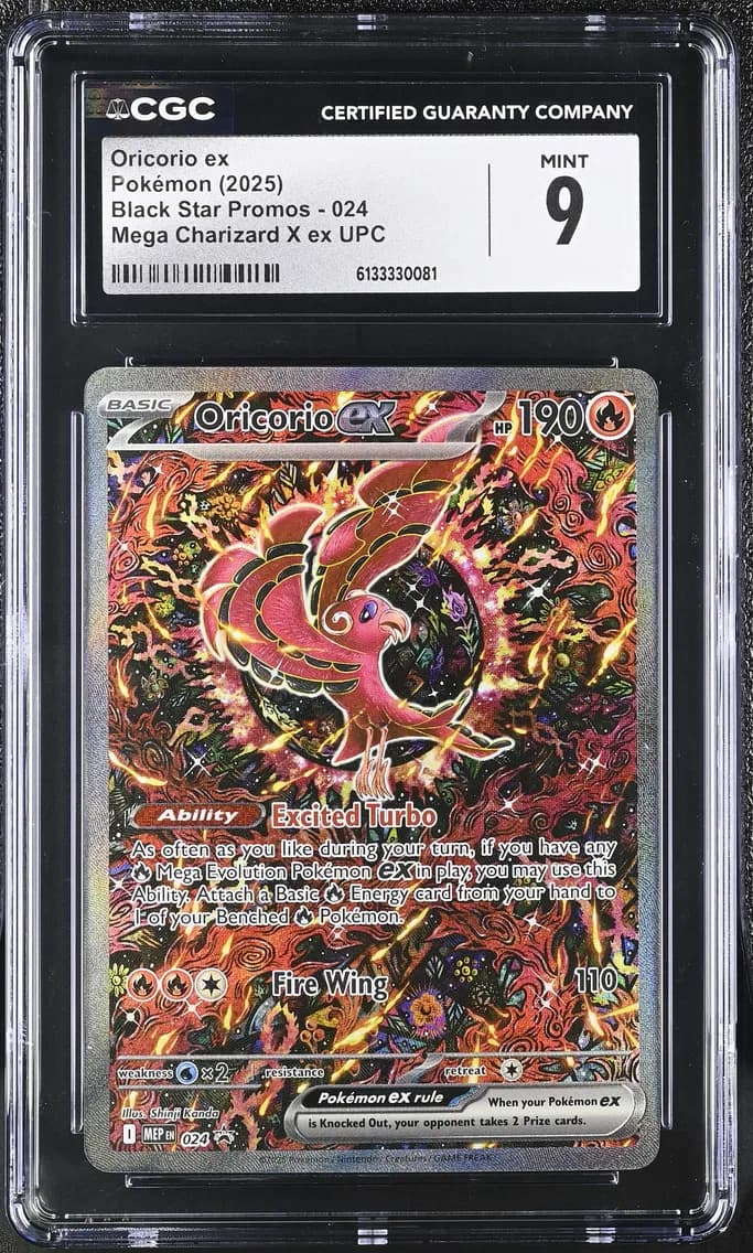 Oricorio ex, Black Star Promos - Mega Evolution MEP EN, CGC 9