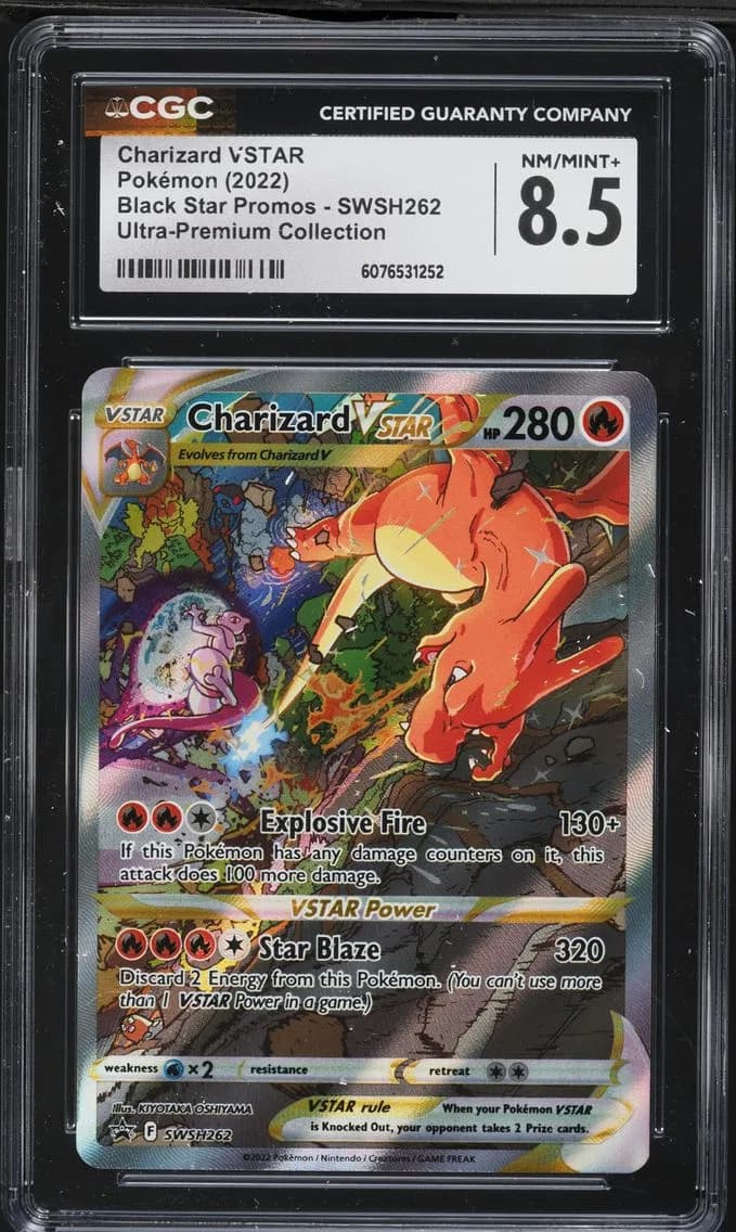 Charizard VSTAR, Black Star Promos - Sword & Shield, CGC 8.5