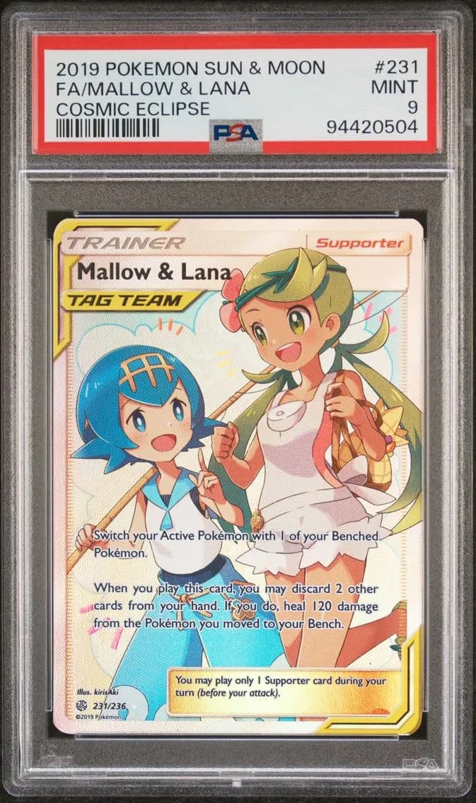 Mallow & Lana, Sun & Moon Cosmic Eclipse, PSA 9