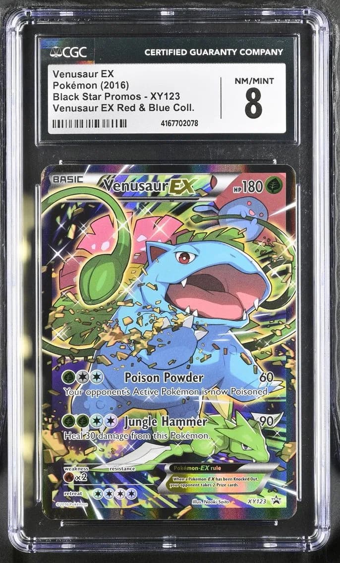 Venusaur EX, Black Star Promos - XY, CGC 8