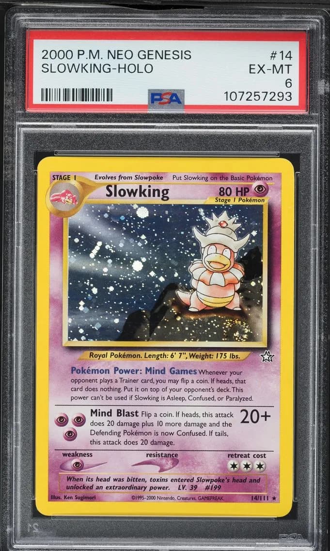 Slowking-Holo, Neo Genesis, PSA 6