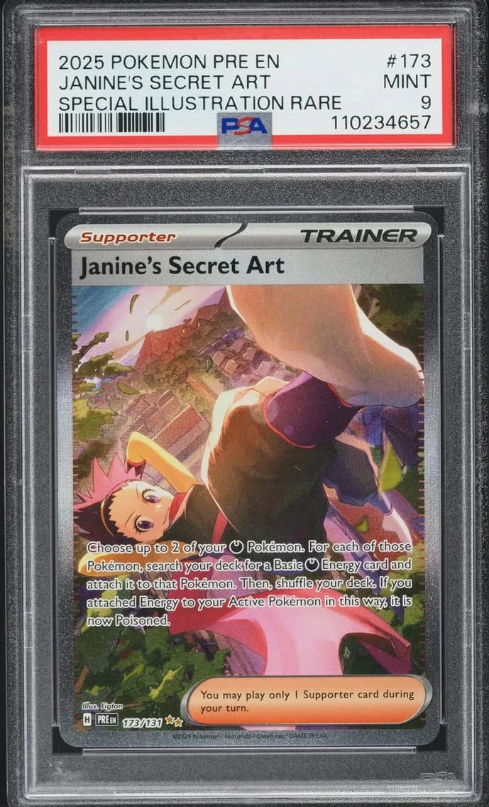 Janine's Secret Art, Prismatic Evolutions, PSA 9