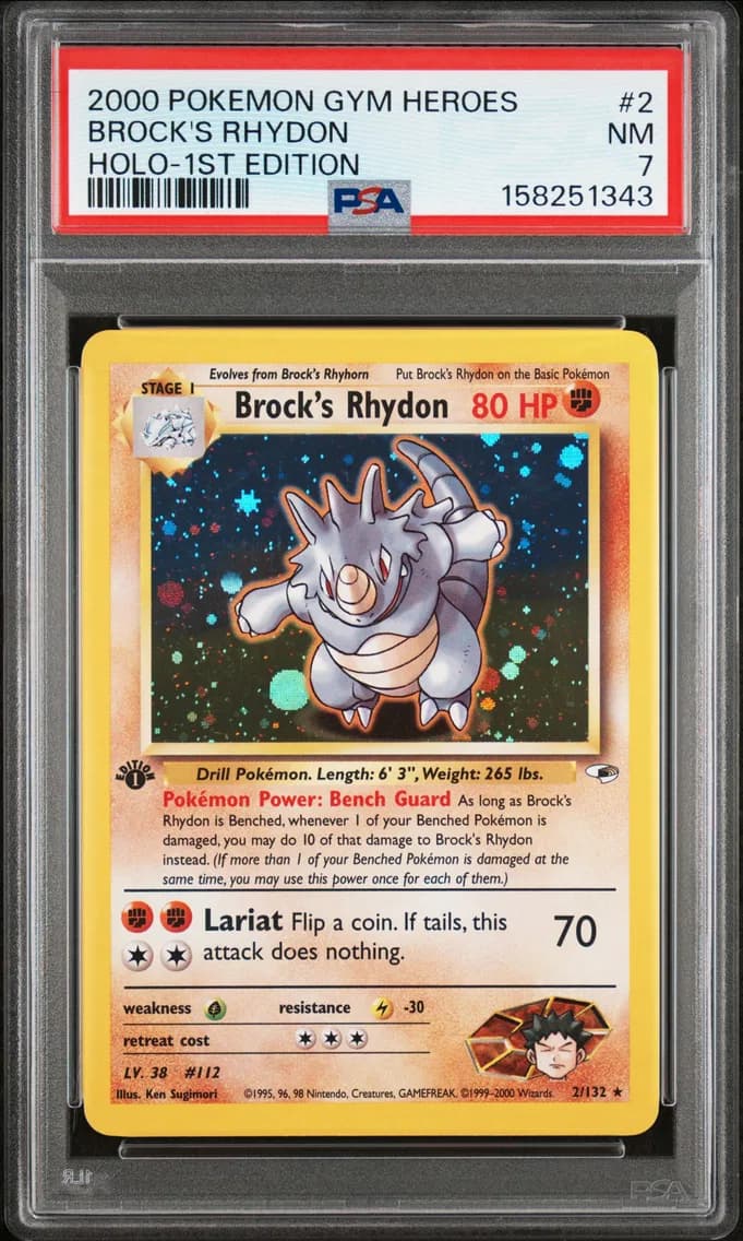Brock's Rhydon, Gym Heroes, PSA 7