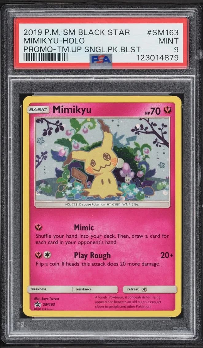 Mimikyu, SM Black Star Promo, PSA 9