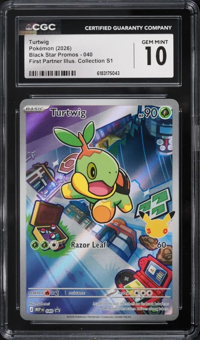 Turtwig, Black Star Promos - Mega Evolution MEP EN, CGC 10