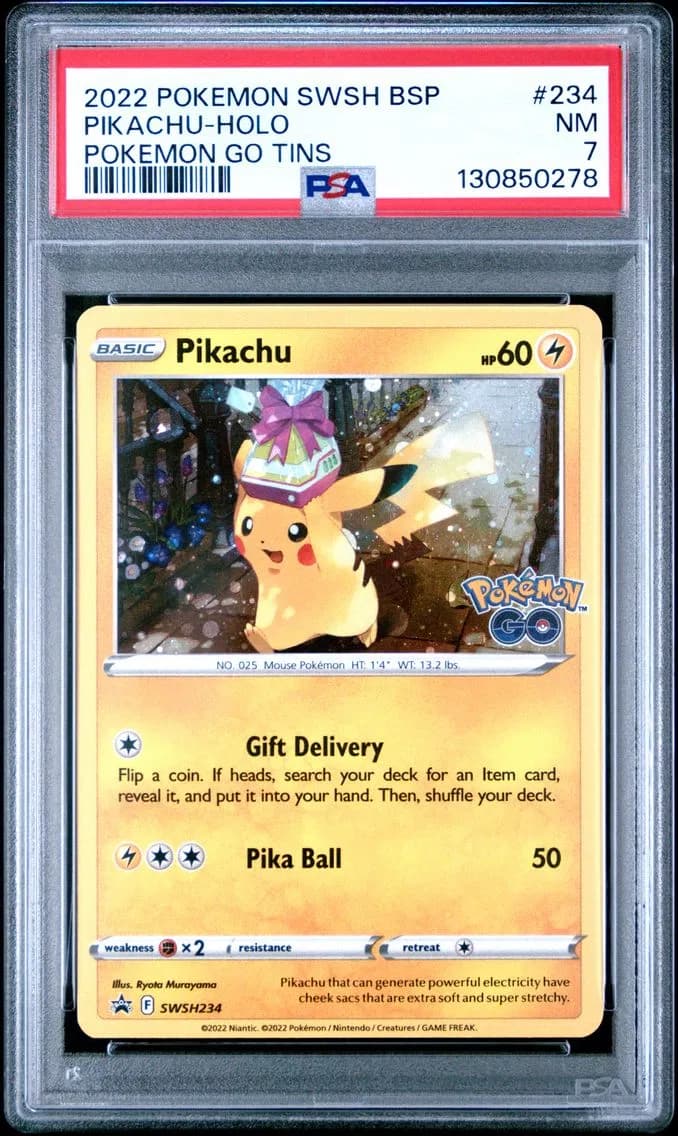 Pikachu-Holo, Swsh Black Star Promo, PSA 7