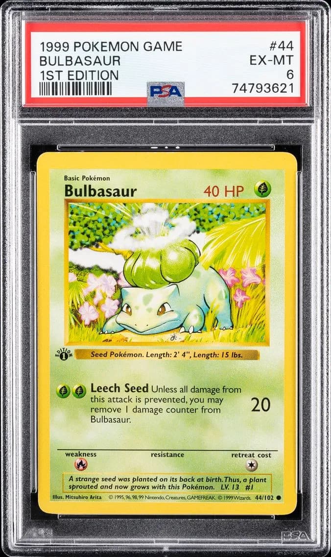 Bulbasaur, Game, PSA 6