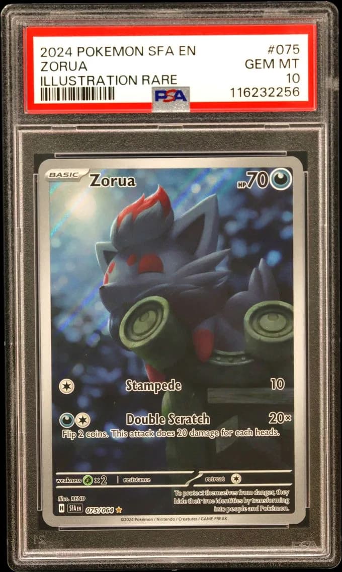 Zorua, Shrouded Fable, PSA 10
