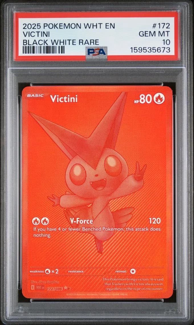 Victini, White Flare, PSA 10
