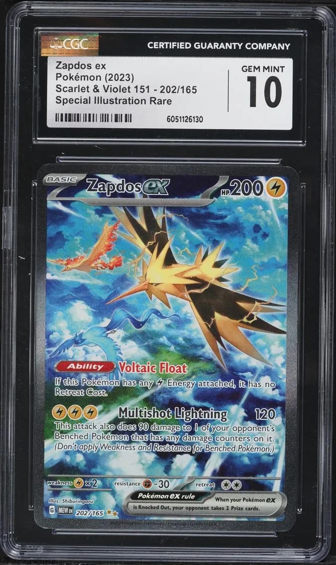 Zapdos EX, Scarlet & Violet 151, CGC 10
