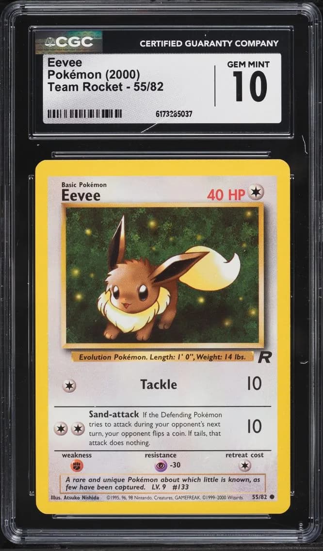Eevee, Team Rocket - Unlimited, CGC 10