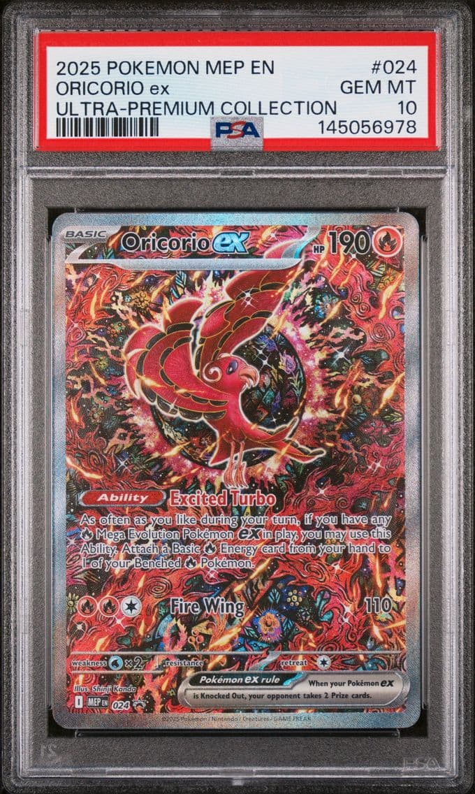 Oricorio EX, Me Black Star Promo, PSA 10