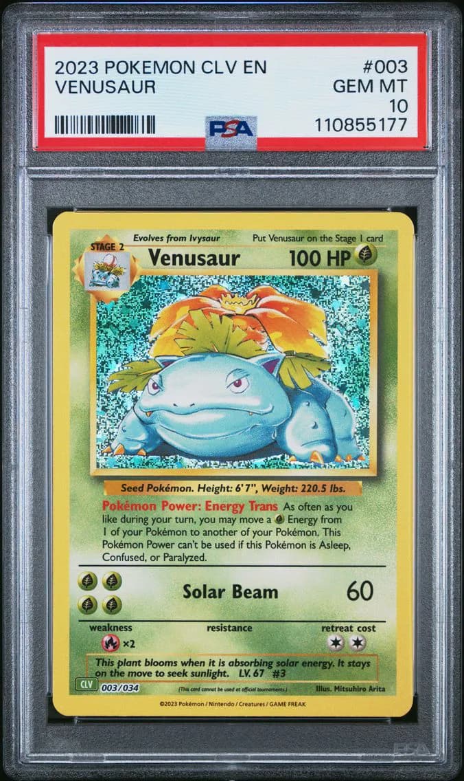 Venusaur, CLV-Trading Card Game Classic Venusaur & Lugia EX Deck, PSA 10