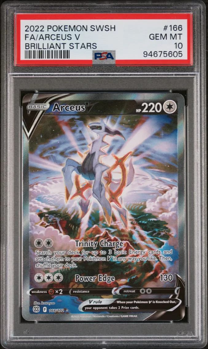 Arceus V, Sword & Shield Brilliant Stars, PSA 10