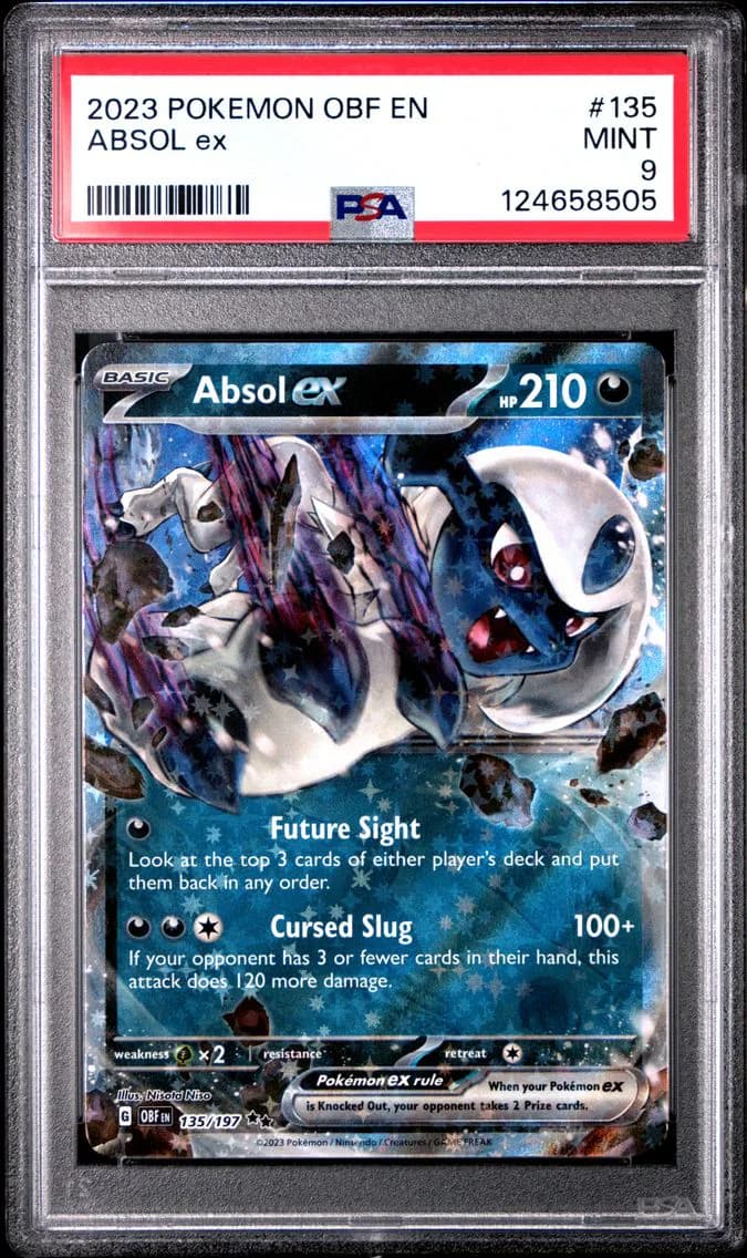 Absol EX, Obsidian Flames, PSA 9
