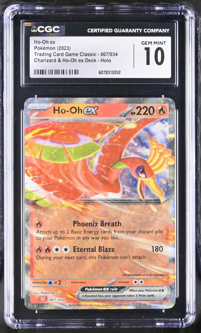 Ho-Oh ex, Trading Card Game Classic - CLV, CLC, CLB, CGC 10
