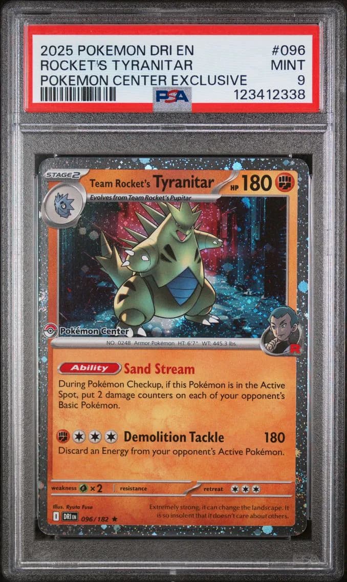 Team Rocket's Tyranitar, Destined Rivals, PSA 9