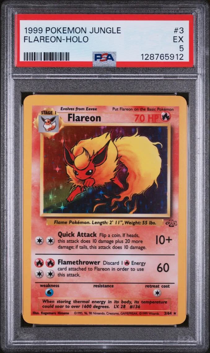 Flareon-Holo, Jungle, PSA 5