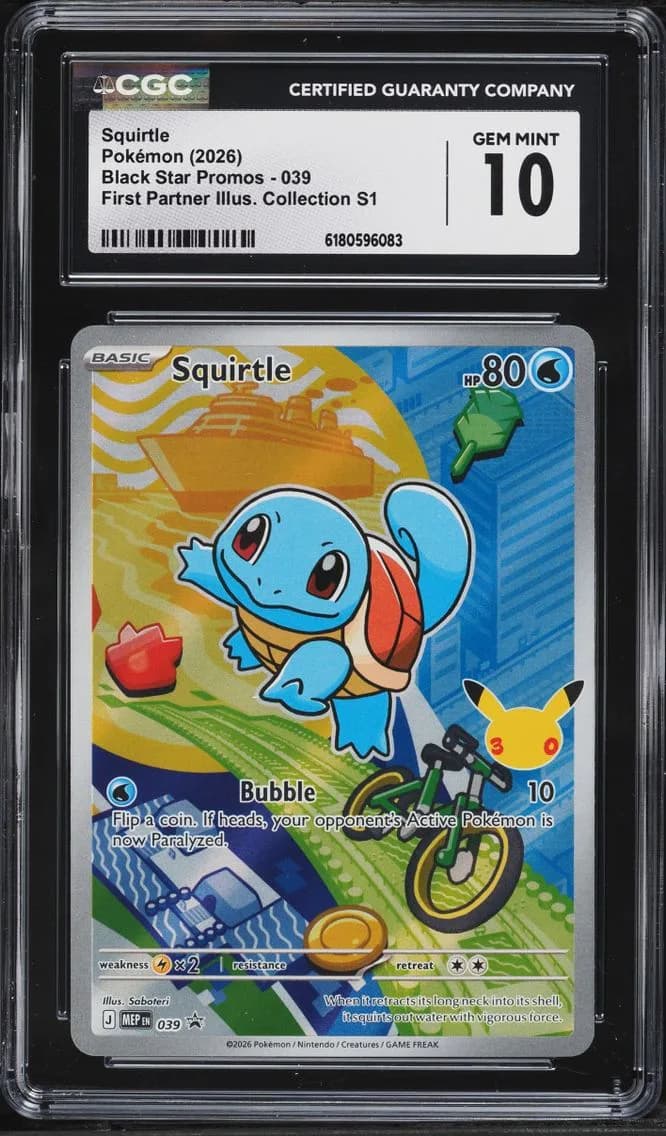 Squirtle, Black Star Promos - Mega Evolution MEP EN, CGC 10