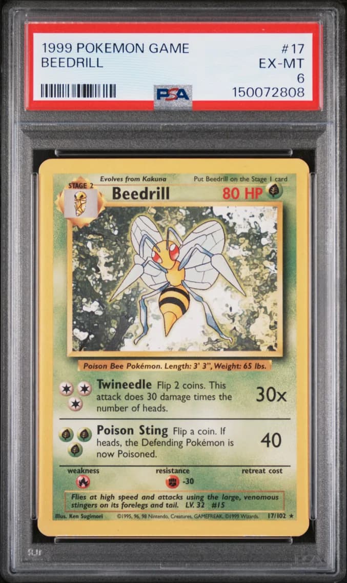 Beedrill, Game, PSA 6